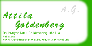 attila goldenberg business card